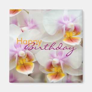Orchid • Happy Birthday Magnet