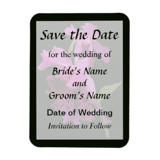 Orchid Harold Carls Save the Date Magnet
