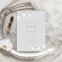Orchid Heirloom Faux Ivory Classic Formal Wedding