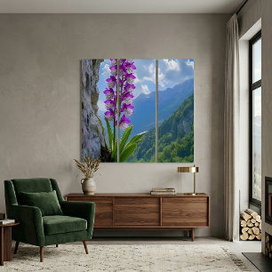 Orchid in the Heart of Mountains Triptych