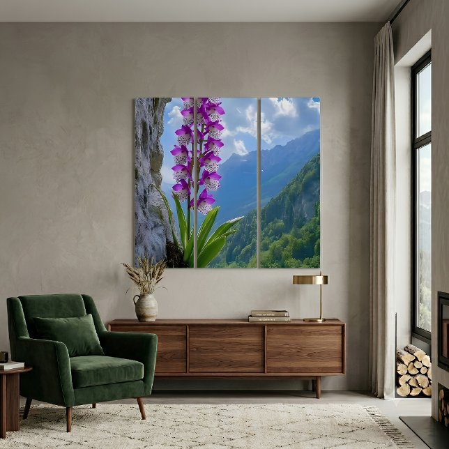 Orchid in the Heart of Mountains Triptych (Creator Uploaded)