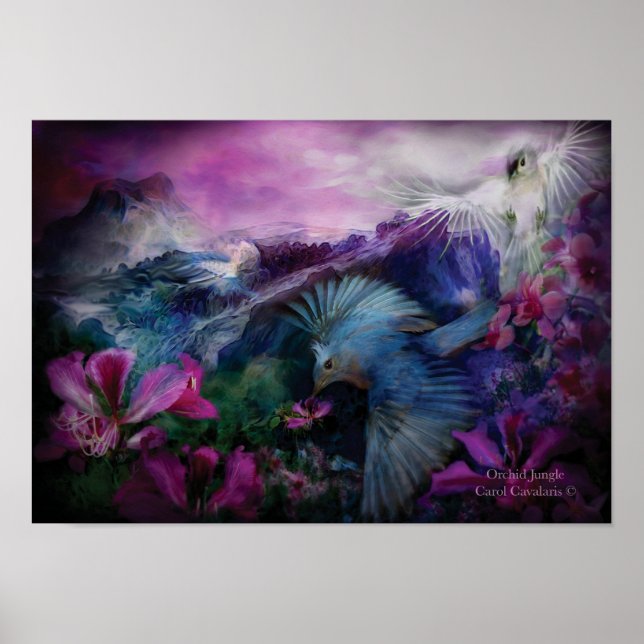 Orchid Jungle Art Poster/Print Poster (Front)