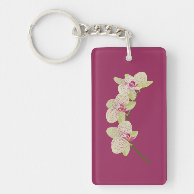 Orchid Keychain (Front)