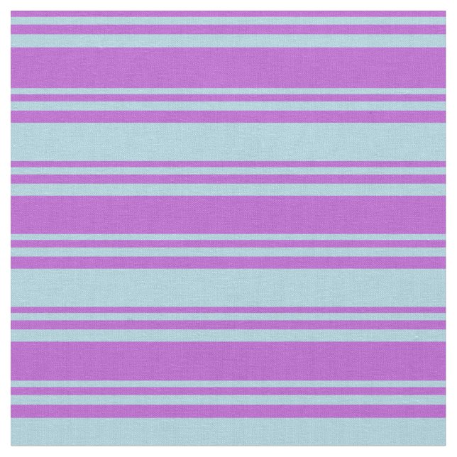 Orchid & Light Blue Striped/Lined Pattern Fabric (Close Up)