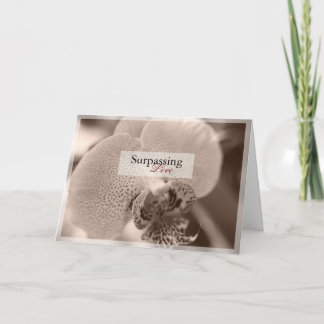 Orchid Love Greeting Card