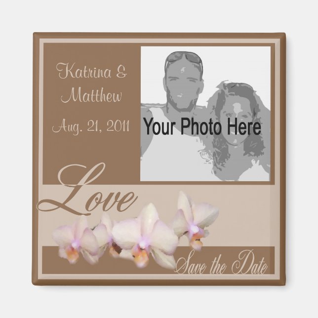 Orchid Love/ Photo Magnet (Front)