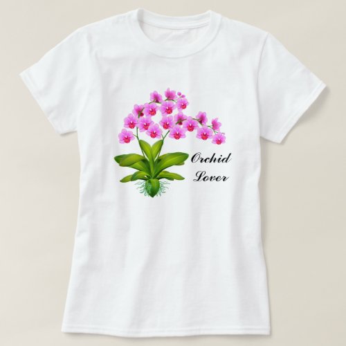 Orchid Lover Pink Phalaenopsis Shirt