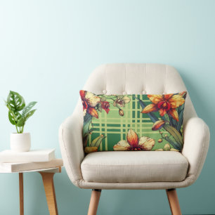 Orchid  lumbar pillow