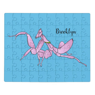 Orchid mantis cartoon illustration jigsaw puzzle