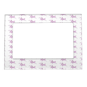Orchid mantis cartoon illustration magnetic frame