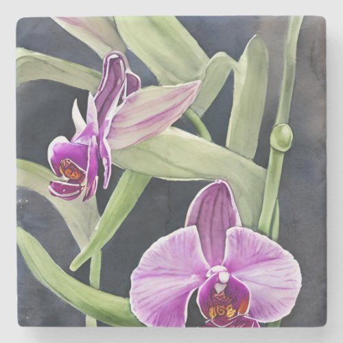 Orchid Marble Coaster