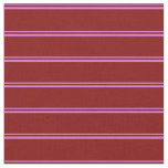 [ Thumbnail: Orchid & Maroon Pattern of Stripes Fabric ]
