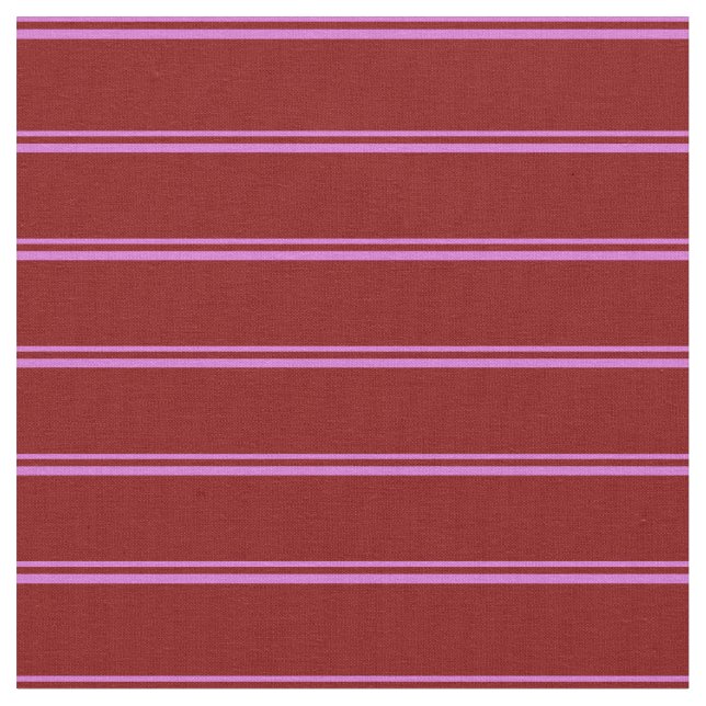 Orchid & Maroon Pattern of Stripes Fabric (Close Up)