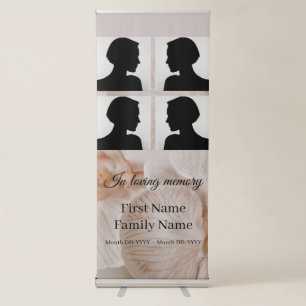 Orchid memorial collage retractable banner