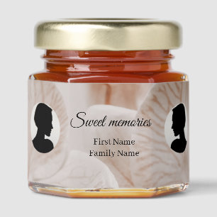 Orchid memorial honey jar favor favors