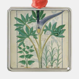 Orchid Metal Ornament
