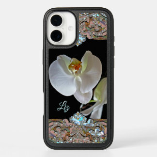 Orchid Monogram Pretty Floral Cool iPhone 16 Plus Case