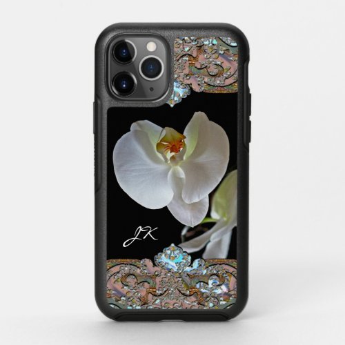 Orchid Monogram Pretty Floral OtterBox Symmetry iPhone 11 Pro Case