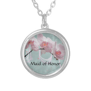 Orchid Necklace for Maid of Honor