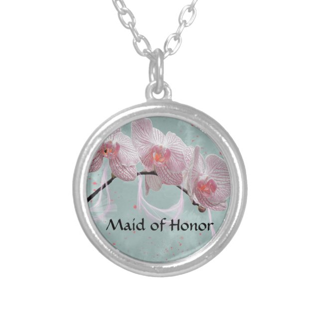 Orchid Necklace for Maid of Honor (Front)