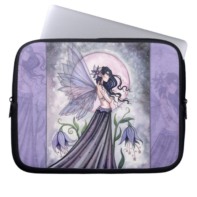 Orchid of the Night Fairy Laptop Sleeve (Front)