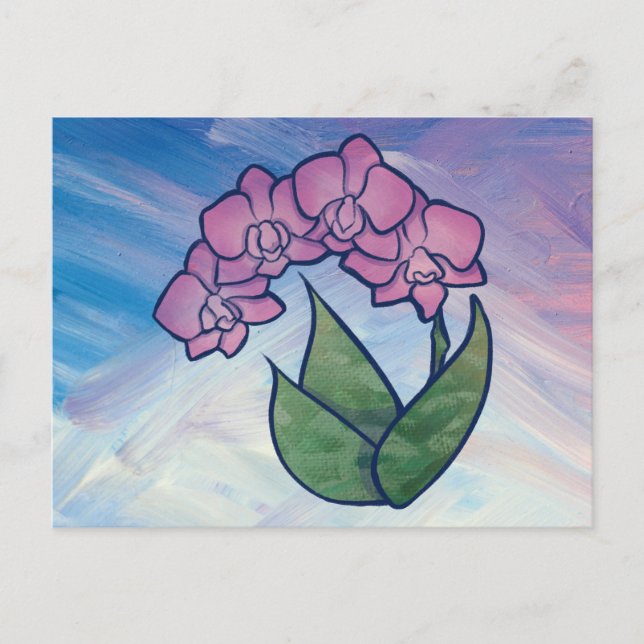 Orchid Painting Postcard (Front)