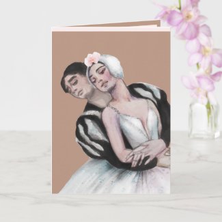 Orchid Pas de Deux Ballet Romance Card