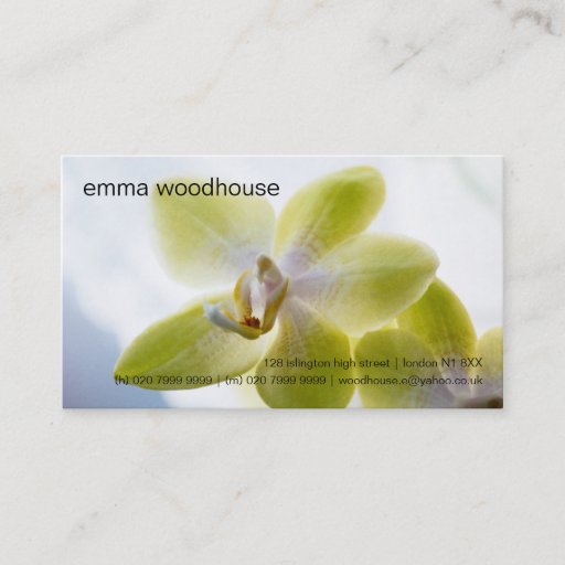 Customizable Orchid â€¢ Personal Business Card