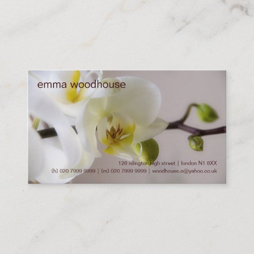 Customizable Orchid â€¢ Personal Business Card