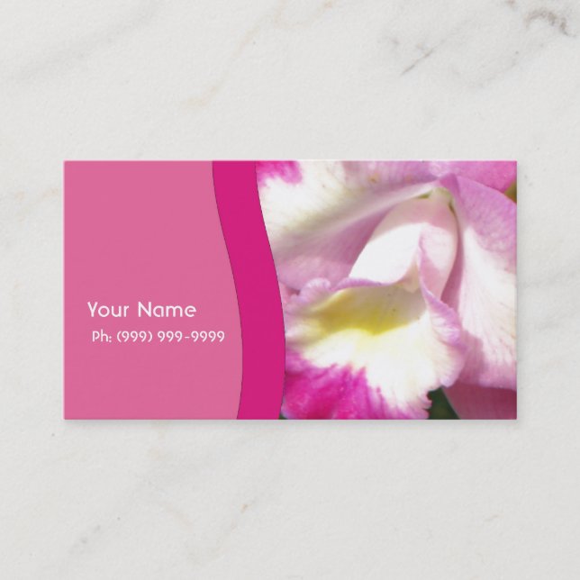 Orchid Personal Business Card (Front)
