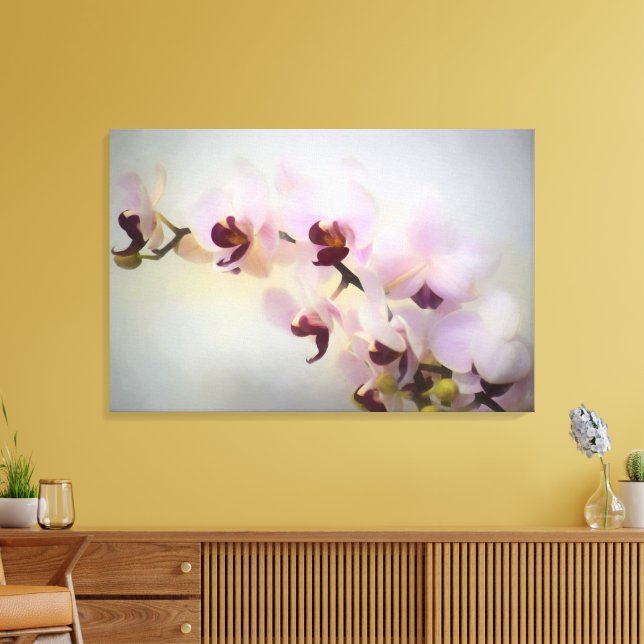 Orchid Photo Painting Wrapped Canvas (Insitu(LivingRoom))