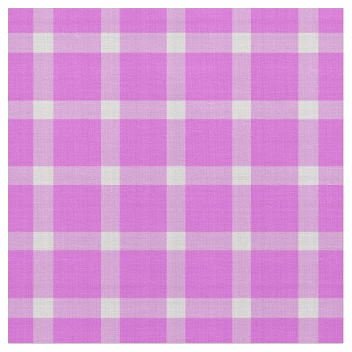 Orchid Pink and Blush Pink Checkered Gingham Fabric