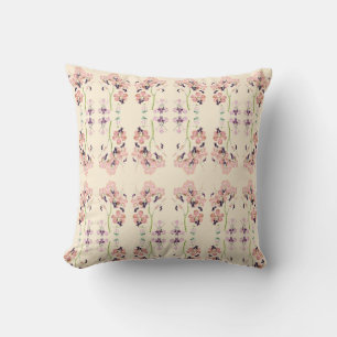 Orchid Pink and purple reversable pillow