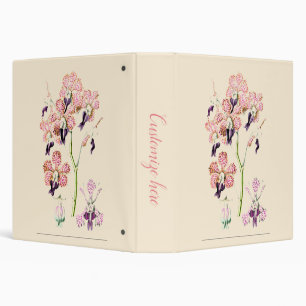 Orchid Pink and purple spotted binder