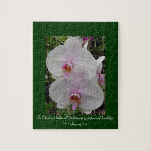 Orchid - Pink Blossom (Colossians 2:3) Jigsaw Puzzle