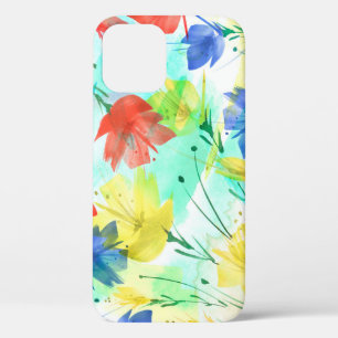 Orchid Poppy Peony Fashion Bouquet iPhone 12 Case