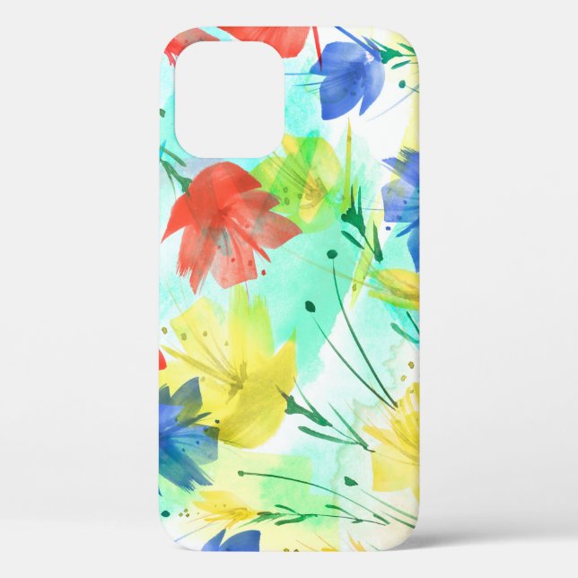 Orchid Poppy Peony Fashion Bouquet Case-Mate iPhone Case (Back)