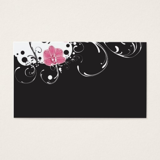 Customizable Orchid Profile Card Business Card