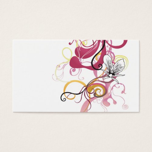Orchid Profile Card Business Card Template
