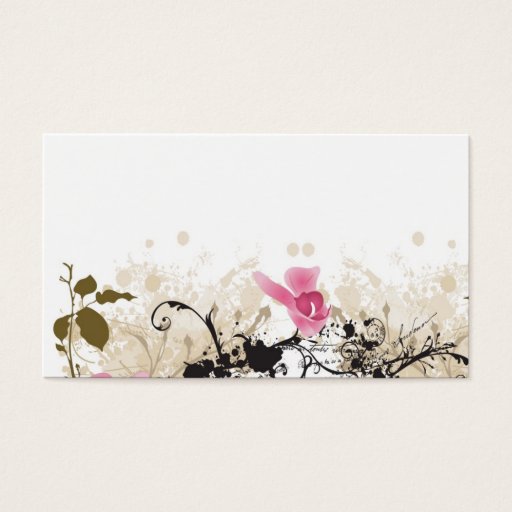 Customizable Orchid Profile Card Business Card Template