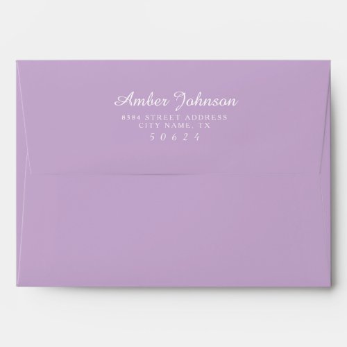 Orchid Purple 5 x 7 Pre_Addressed Envelopes