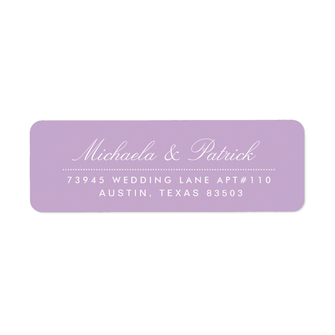 Orchid Purple Address Labels Zazzle