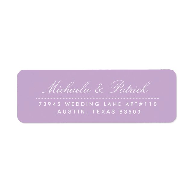 Orchid Purple Address Labels (Front)