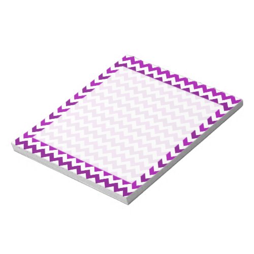 Orchid Purple Chevron White Notepad