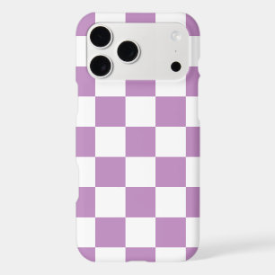 Orchid Purple Retro Check iPhone 17 Pro Max Case