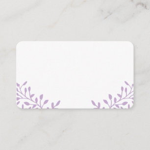 Orchid Purple Secret Garden Wedding Place Cards