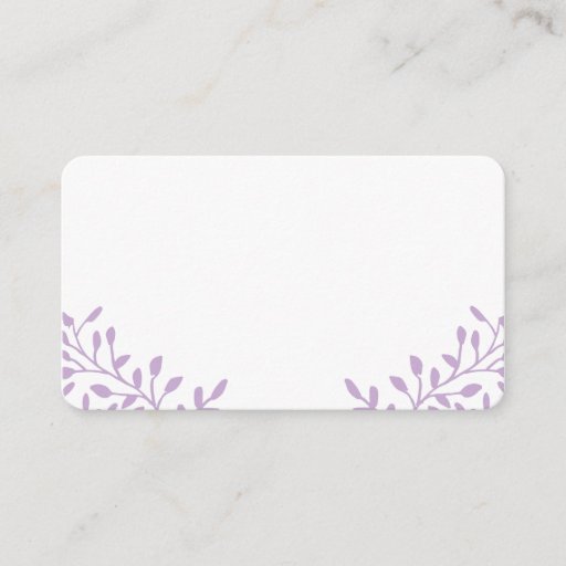 Customizable Radiant Orchid Secret Garden Wedding Place Cards Business Card