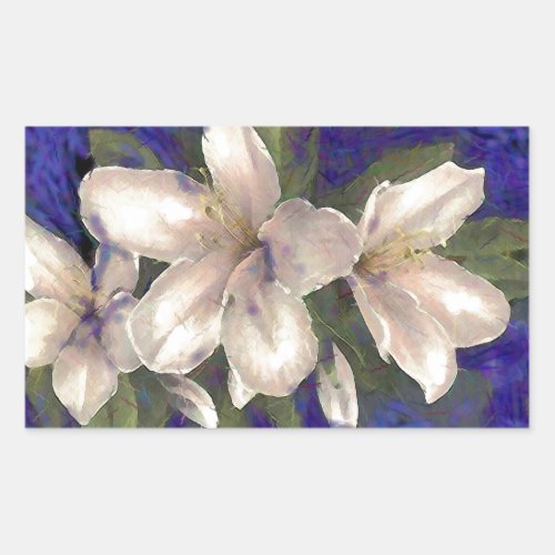 Orchid Rectangular Sticker