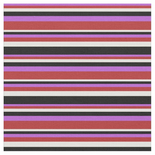 Orchid, Red, Light Yellow, and Black Colored Fabric