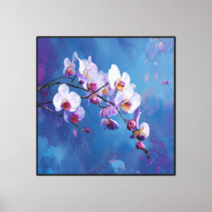 Orchid Rhapsody Abstract Floral Canvas Print
